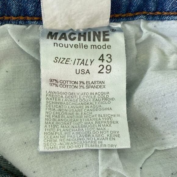 MACHINE Skinny Jeans Medium Blue Size 7 - Picture 10 of 10